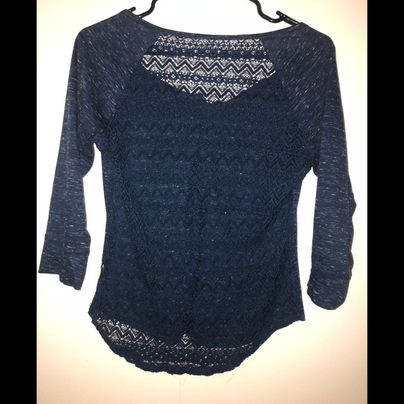 Aeropostale med blue shirt see through in back - Picture 1 of 2